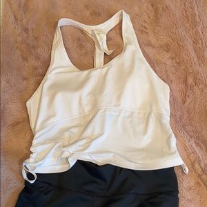 White Fabletics crop